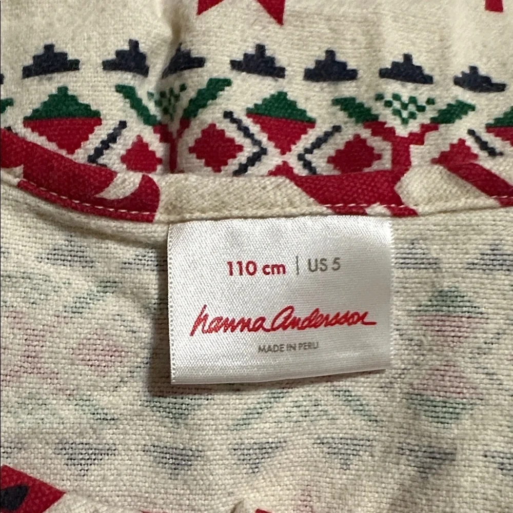 Hanna Andersson reindeer dress Sz 5